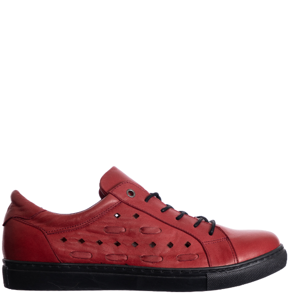 Low top perforated sneakers