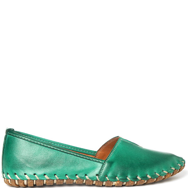 Flat Green ballerina/babouche