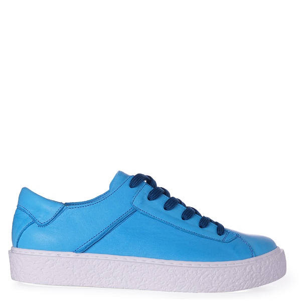 Low top aqua sneakers