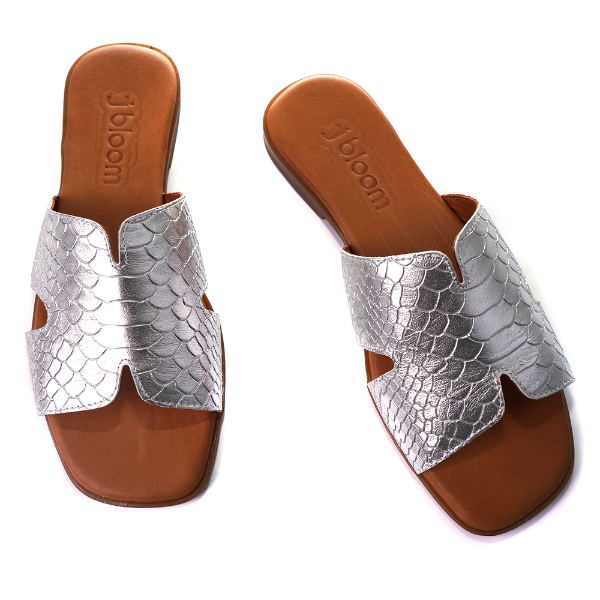 Flat slide sandals